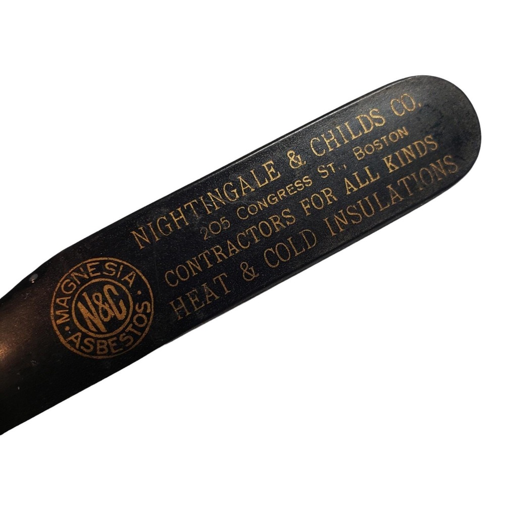Vtg Celluloid Letter Opener NIGHTINGALE & CHILDS Heat & Cold Insulations Boston